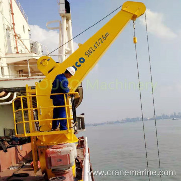 4T2.6M Heavy Duty Lifting Marine Crane